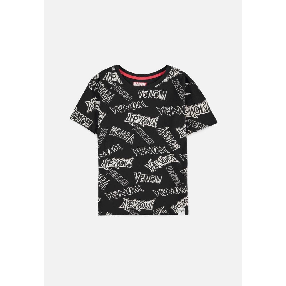 Marvel Venom - All Over Print Kinder T-Shirt - Schwarz